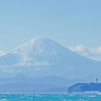 富士山とビックサイト